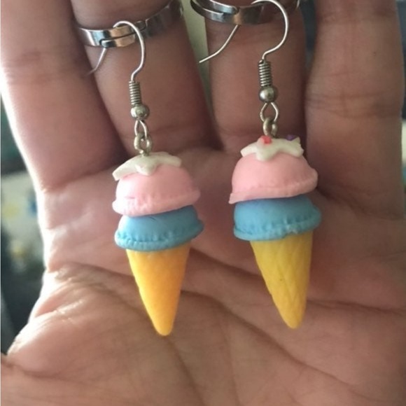Ice Cream Cone Earrings - Picture 1 of 2